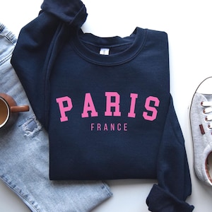 Paris Sweatshirt, France Sweatshirt, Paris Sweater, France Sweater, City Sweatshirt, Städte Pullover, Workout Shirt, Muttertagsgeschenk