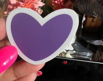 Purple Heart Sticker | water bottle & laptop sticker