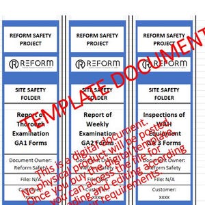 Szablon etykietowania folderów