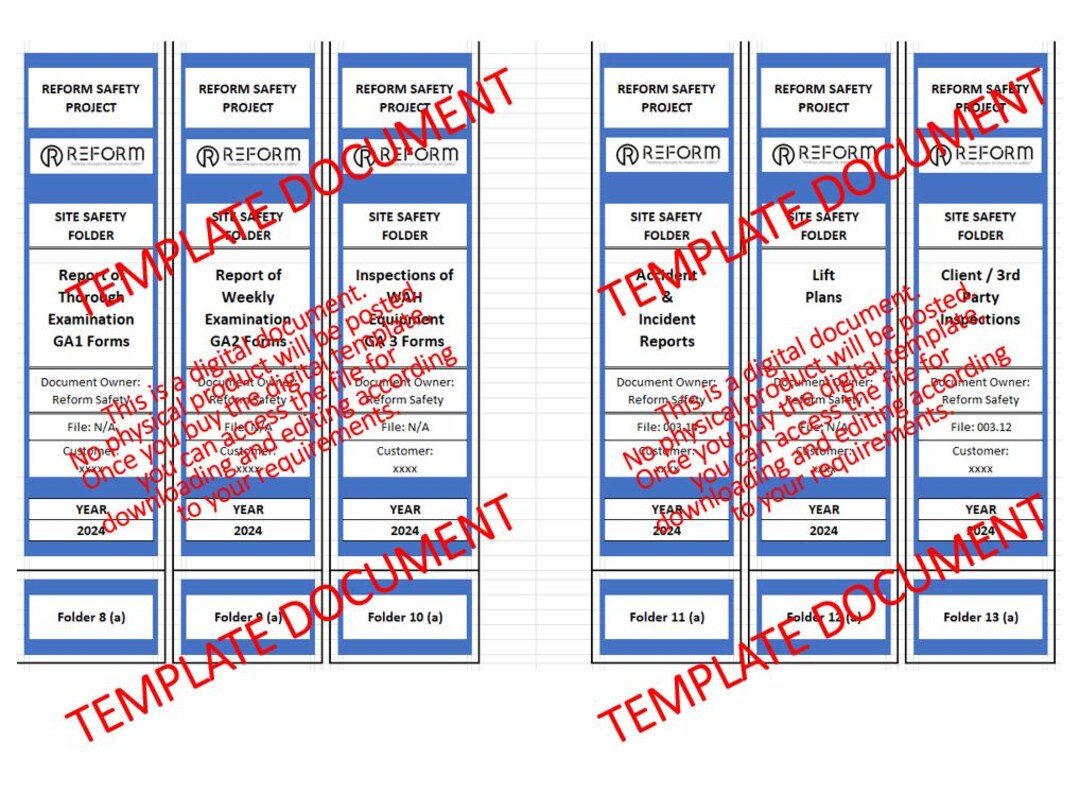 Folder Labeling Template - Etsy