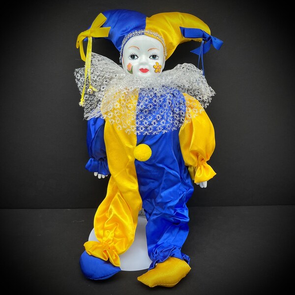 Porcelain Clown Doll Etsy