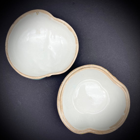 Chinese Porcelain Peach Box Famille Rose Longevit… - image 9