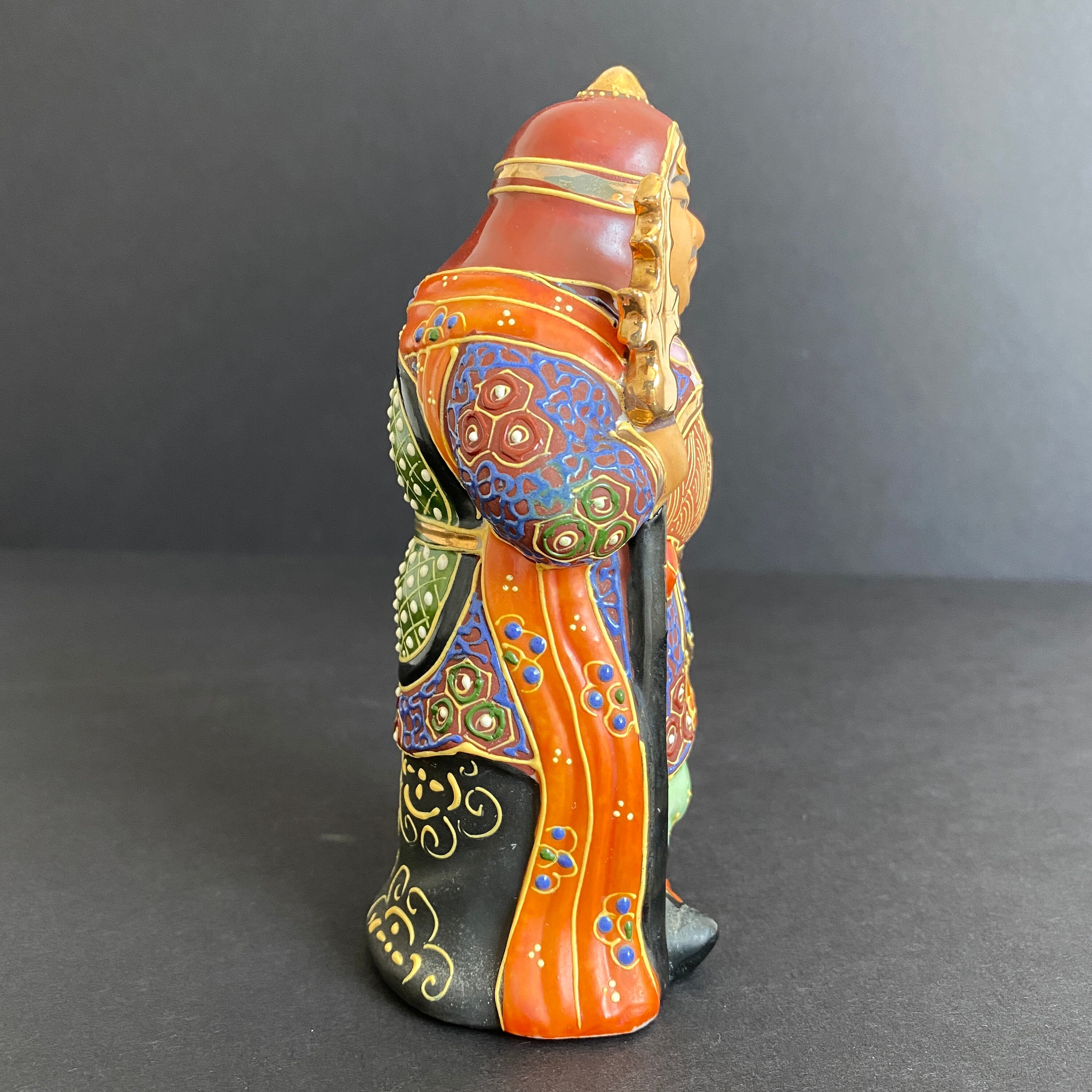 Y324-1 九谷造 人物画 大鉢 明治初期 直径24.2cm II