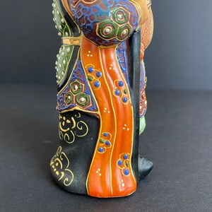 Japanese Kutani Bishamon Porcelain Figurine Ceramic Statue God of ...