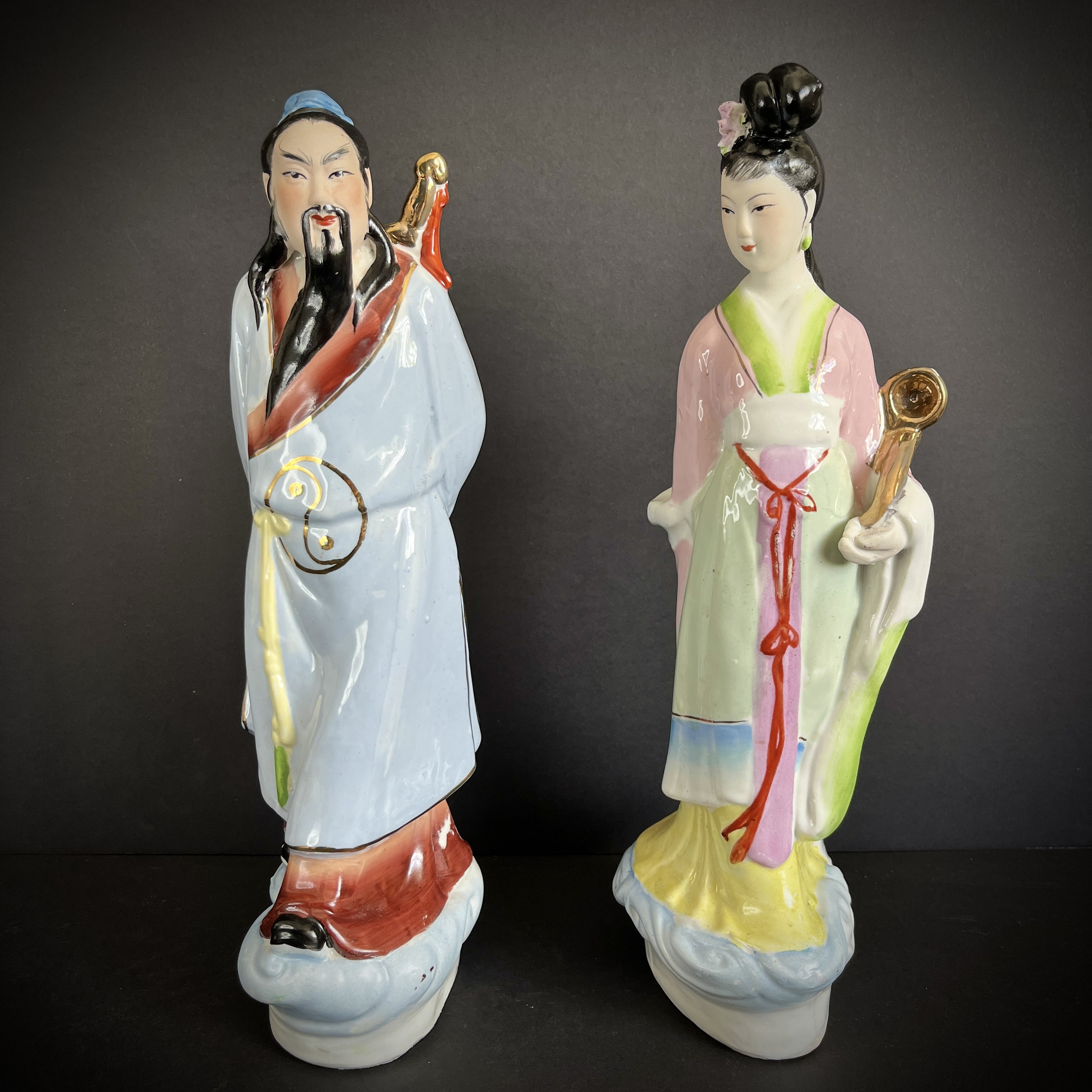 中国 王元珍 張京生 天女 1988 リトグラフ 仏画 中国画 額装