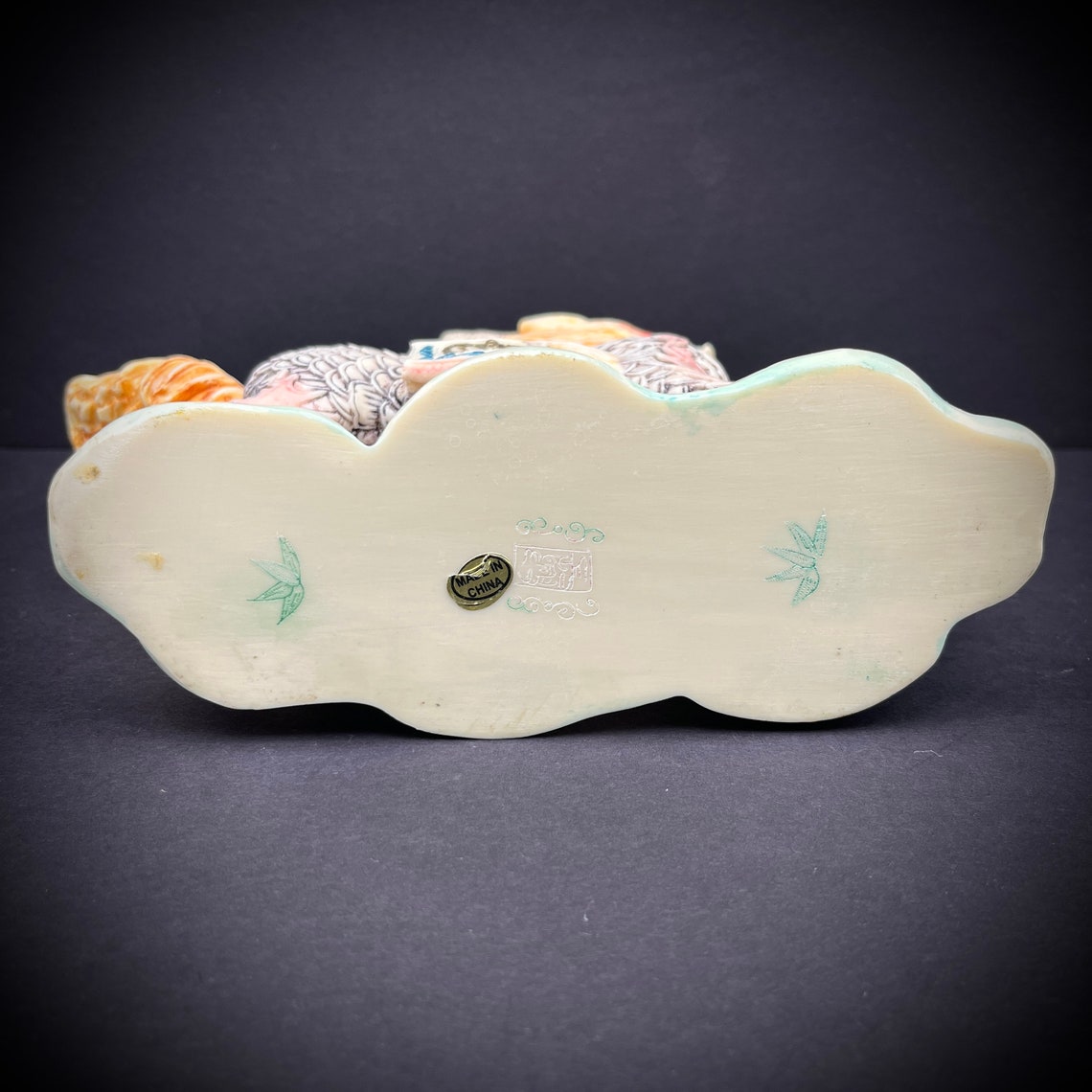 Pair of Chinese Kirin Qilin Pixiu Statues Wucai Dragon Deer Horse Ivory