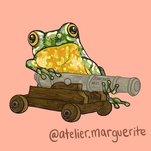 Frog sticker - Greg la grenouille