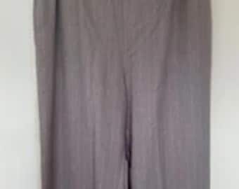 Pantalon Curve à fines rayures Asos Design - 20 Royaume-Uni - Gris et blanc