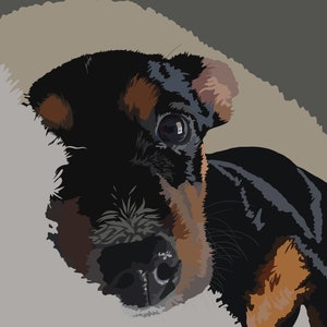 Personalisiertes Porträt, personalisiertes Foto, individuelle Zeichnung, personalisiertes Geschenk, Haustier, Haustierporträt