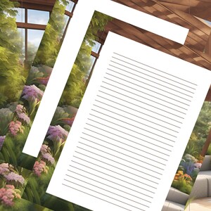 JW Paradise membrete imprimible 2 / Papel de escritura de regalo de convención / JW imprimible / Pioneer School Gift Digital Stationary Lined Unlined