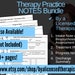 Simple SOAP Note Template for Therapists, PDF - Fillable & Editable ...