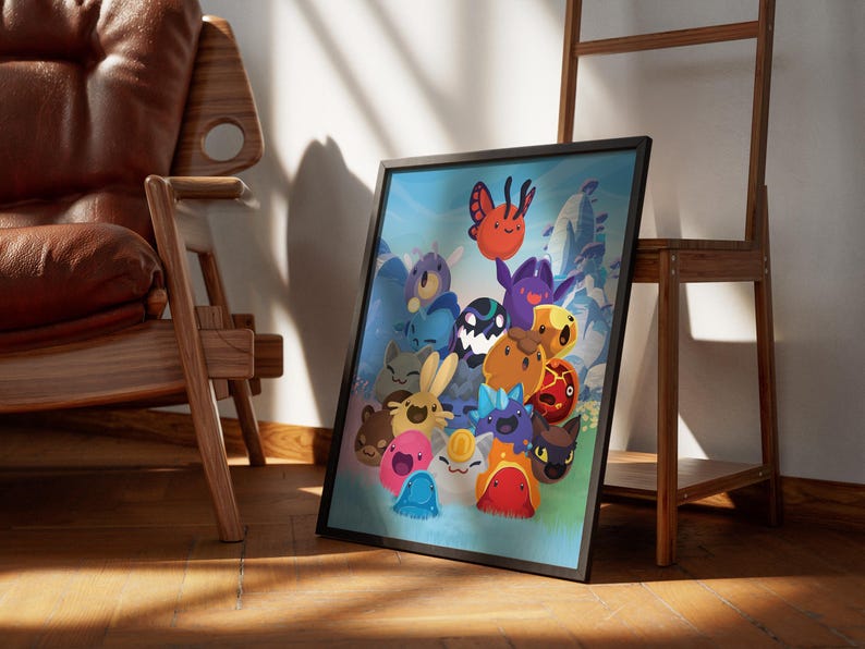 Slime Rancher 2 Art Print | Colorful Slime Pile Gaming Decor (digital ...