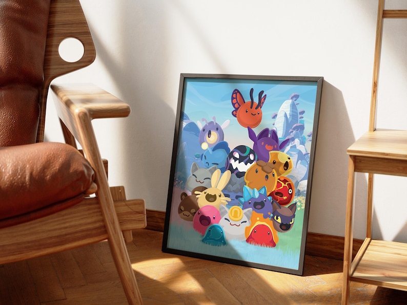 Slime Rancher 2 Art Print | Colorful Slime Pile Gaming Decor (digital ...