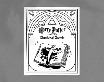 The Chamber of Secrets Illustration Print Wall Art - Etsy