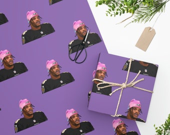 Lamar Jackson wrapping paper, Baltimore ravens, Baltimore, Lamar Jackson gift, Baltimore ravens gift wrap,Lamar Jackson