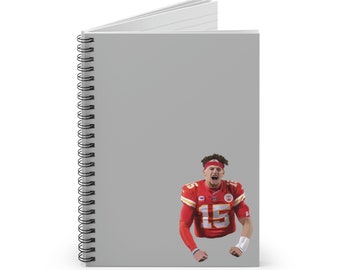 Patrick Mahomes Notebook, Patrick Mahomes, Kansas City Chiefs Gift, Kansas City Chiefs Notebook, NFL Notebook, Patrick Mahomes Gift