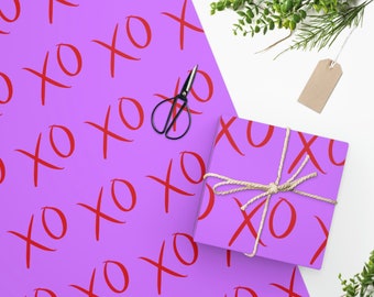 XO Wrapping Paper, Valentines Day Gift, Valentines Wrapping Paper, Gifts for her, Gifts for him, Vday gift, Valentines Day, Vday, Valentines