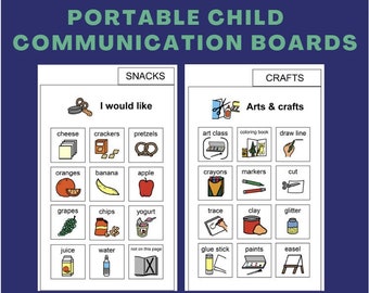 Printable Children's Picture Communication Board Set for Home using Boardmaker PCS |  Say it with Symbols AAC