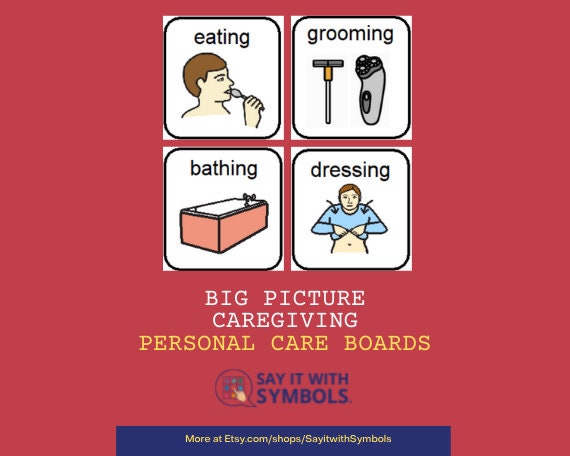 Printable Adult Picture Communication Boards: Personal Care - Etsy