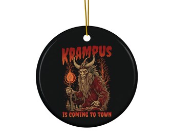 Krampus Christbaumschmuck: Gruselige Weihnachtskugel