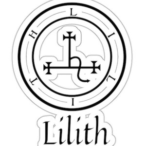 Lilith Sigil Occult Pagan Satan Stickers Decal