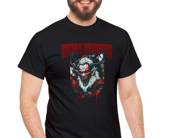 Camiseta Merry Krampus: Diabo do feriado, surras da temporada