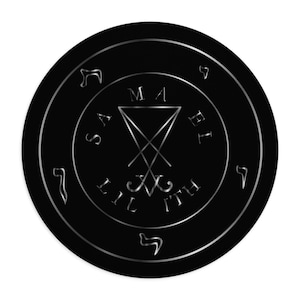 Occult Sigil Mouse Pad: Samael Lilith Lucifer Circle