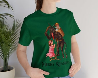 Camiseta Merry Krampus Devil Satan Holiday Horror Presente de Natal
