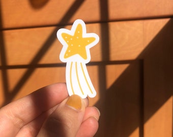 Shooting Star Sticker 2x2 in