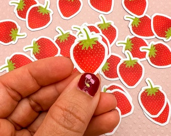 Mini Strawberry Sticker Set of 7