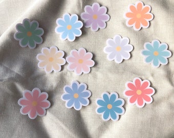 Mini Flower Sticker Set of 12 1x1 in.