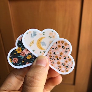 Mini Patterned Heart Sticker 1.5x1.5 in.