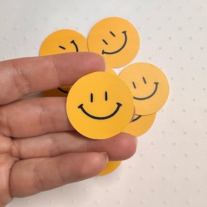Small Happy Face Sticker Set 1.25 in