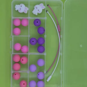 Tumbler Charm Kit, Cup Charm Kit, DIY Bead Kit, Easter, Easter Basket, Gift