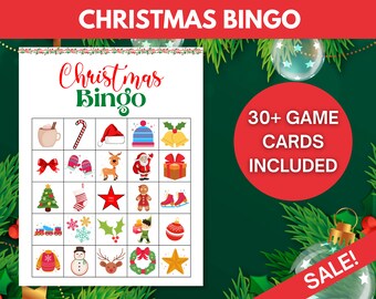 Christmas Bingo Game, Fun Christmas Party Game Bundle, Christmas Printable Games, Christmas Bingo Cards, Christmas Classroom Party Game