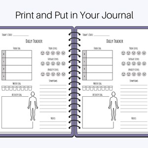 Chronic Illness Health Tracker, Daily Chronic Illness Log, Printable ...