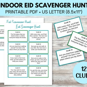 Printable Eid Scavenger Hunt Game, Eid Gift for Kids, Eid Game for Kids, Eid Activity for Kids, Eid Printable Games, Eid Gift Money, Eidee