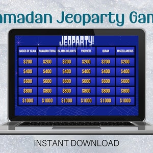 Ramadan Jeoparty Game, Ramadan Gift for Kids, Ramadan Games, Ramadan Activity for Kids, Ramadan Kids Activity