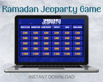 Ramadan Jeoparty Game, Ramadan Gift for Kids, Ramadan Games, Ramadan Activity for Kids, Ramadan Kids Activity