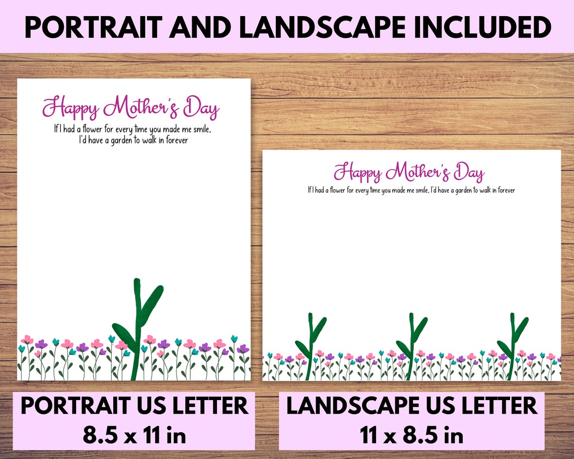 Printable Mother's Day Handprint Craft, Kids Handprint Activity ...