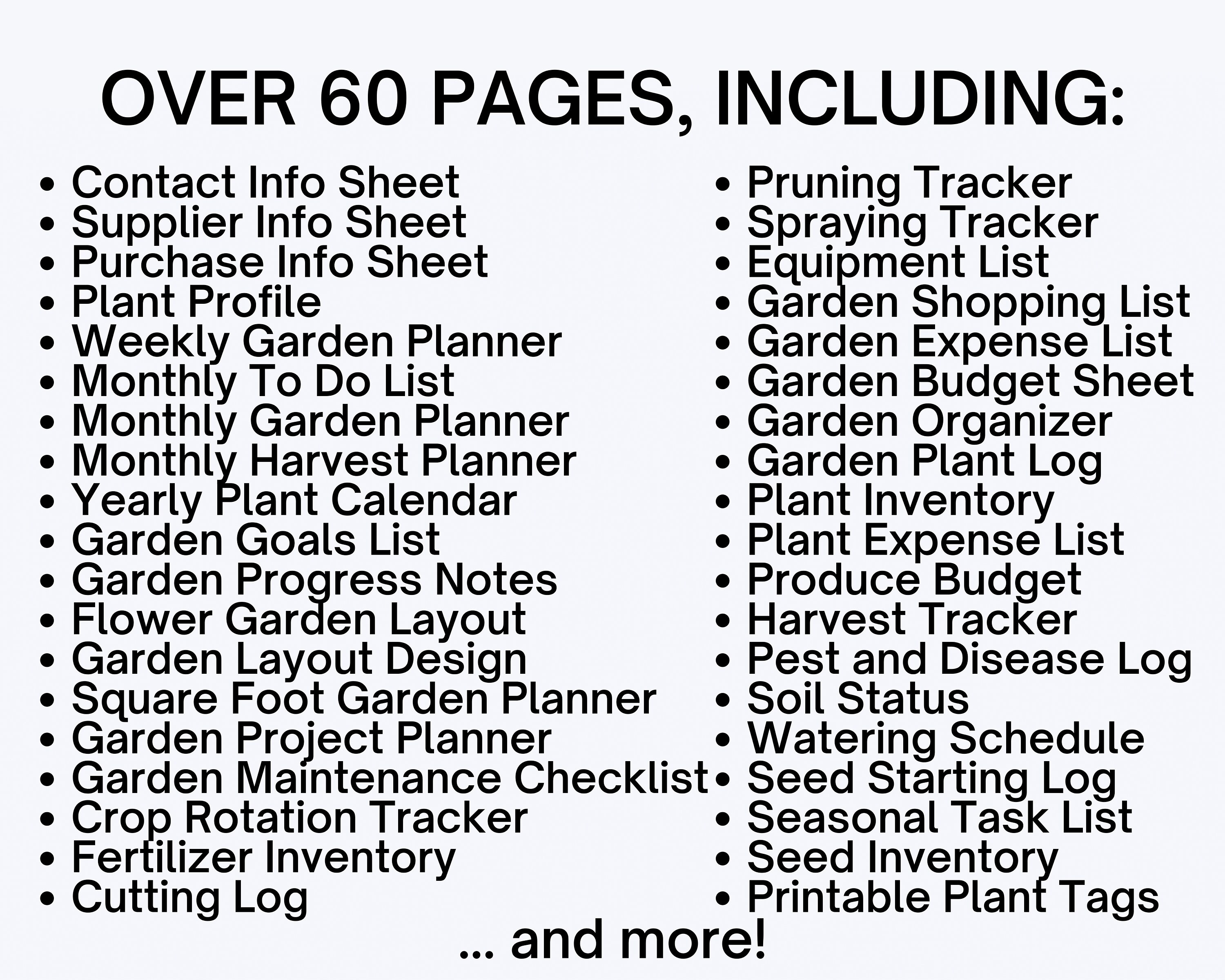 Printable Garden Planner, Garden Journal, Gardening Planner, Garden