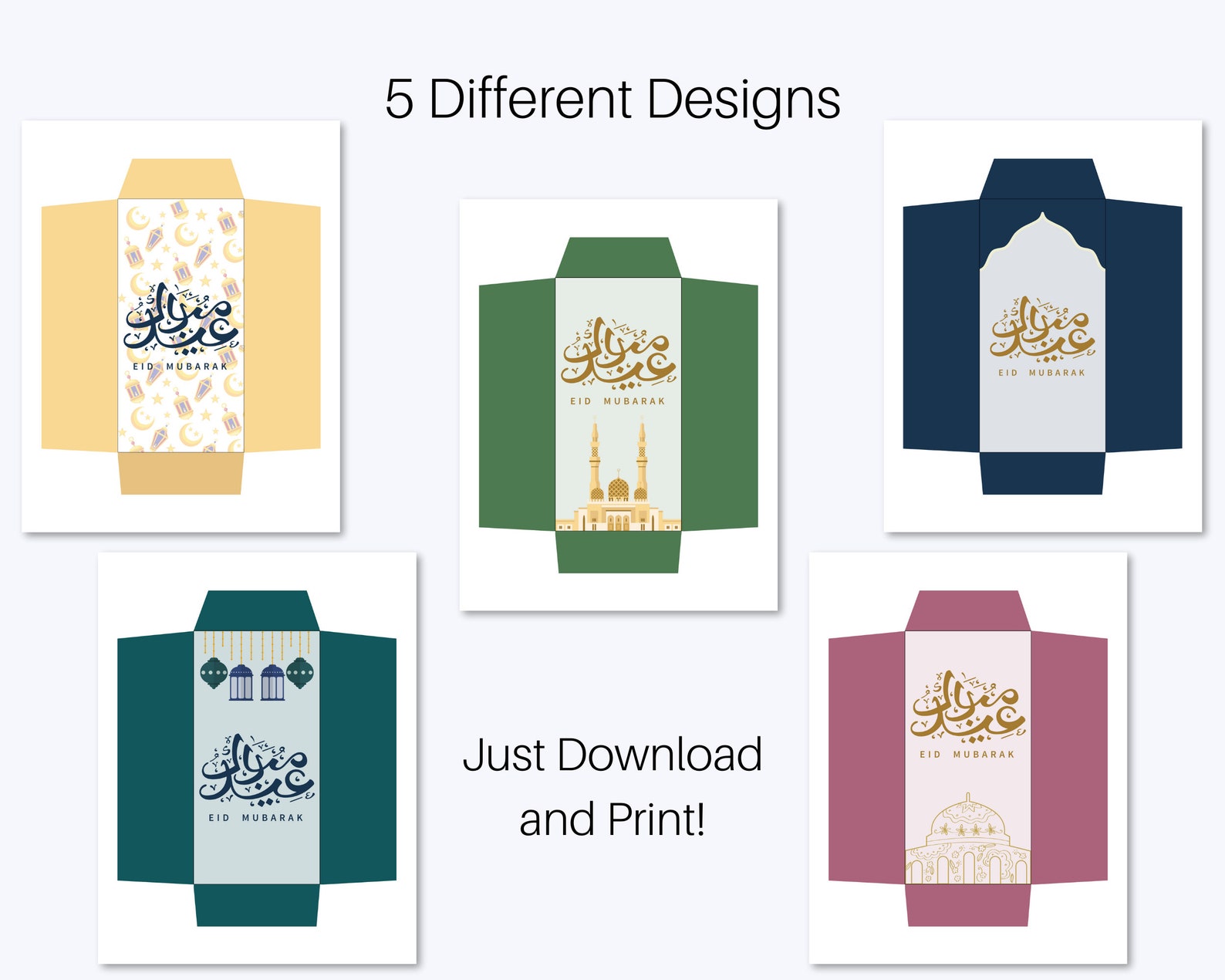 Printable Eid Gift Money Envelopes for Kids Eid Money Etsy