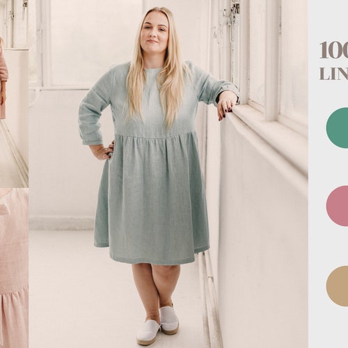 women's plus size mint green dress Women's Maxi Dress Sweater Dress Plus Size Dresses Casual Color Dress V  Neck Bodycon Wrap Dress Shapewear Dress Long Sleeve Dresses With Button Mint  Green M
