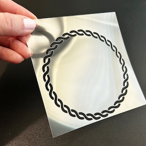 Round Wreath Stencil | Reusable Basketball Stencil | Circle Stencil | Reusable Stencil | Painting Etching Stencil | Mylar Stencils