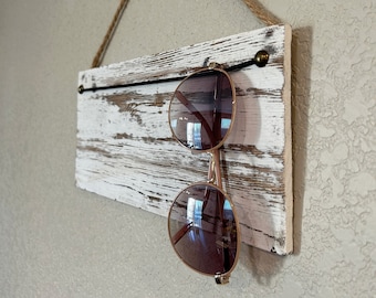 Rustic Sunglasses Holder | Sunglasses Organizer | Modern Entryway Organizer | Housewarming Gift | Wall Sunglasses Holder | Glasses Storage