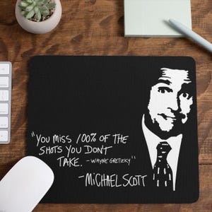 The Office Mouse Pad | The Office Tv Show | Michael Scott | Funny Mousepad| Gift Ideas | Office Desk Accessory | Office Gift | CoWork Gifts
