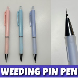 Pin Pen Weeding Tool | Air Release Pen | Ergonomic Grip | Cricut Silhouette Weeding | Vinyl Tool | Craft Supplies | Vinyl Supplies