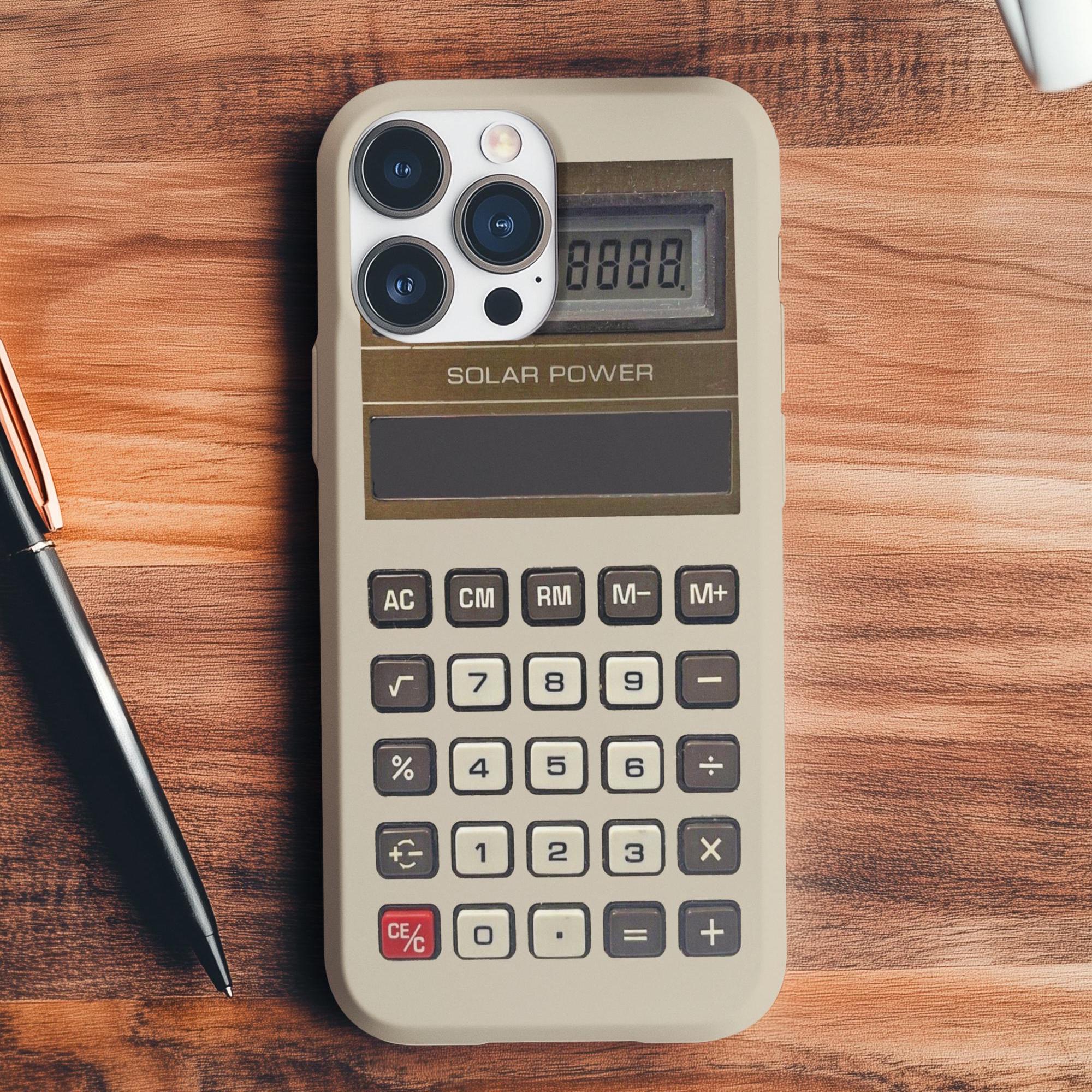 Retro Calculator Case iPhone & Samsung | Old Calculator Design | Retro Phone Case | Oldies Phone Case | Funny Phone Case | Prank Phone Case