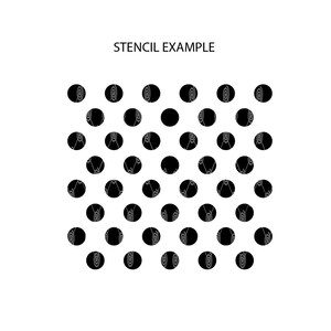 Polka Dots Stencil | Reusable Stencil | Circle Stencil | Bubbles ...