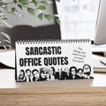 Sarcastic Office Quotes Desktop Calendar (2026) - Office Calendar, Funny Motivational Quotes, Funny Calendar